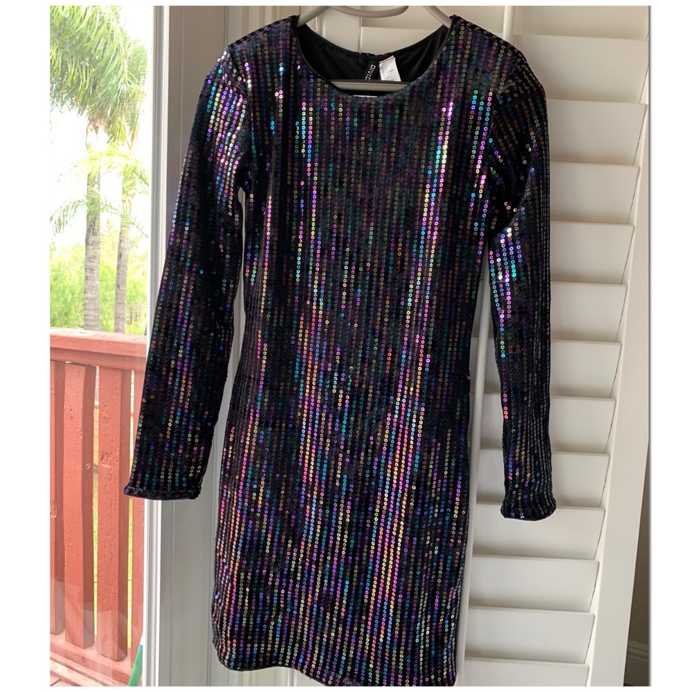 H&M Multicolor Sequin Dress